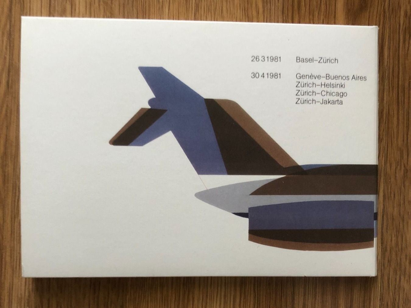 Tutti i francobolli: Pro Aero-Sternflüge/Jubiläumsflug 1981, div. Destinationen – Nuovo e nell'imballaggio originale da Landquart venduto da interesse63 8