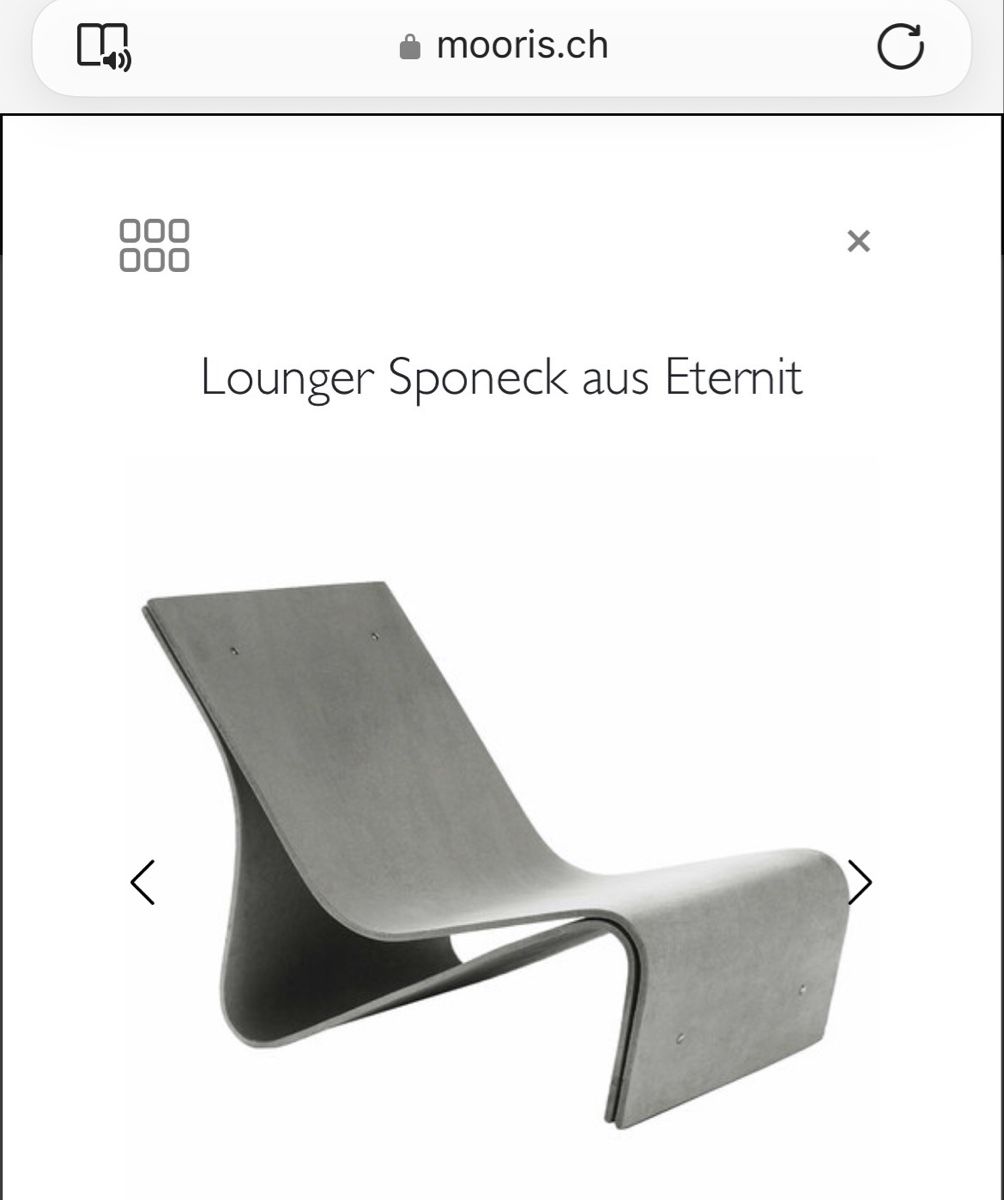 Eternit Sessel: Eternit Sponeck Set 2 Lounger und Tisch – Gebraucht aus Bellach von jba03 3
