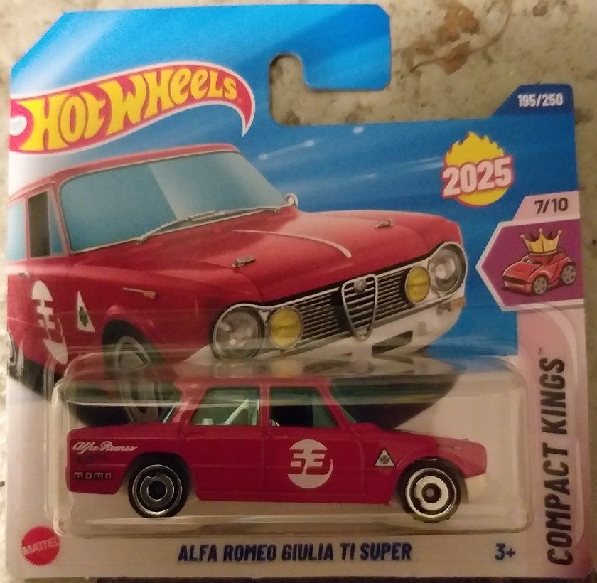 Alfa Romeo Modellautos: Hot Wheels Alfa Romeo Giulia TI Super – Neu und originalverpackt aus Brugg AG von Evilweevil