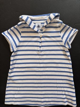 Petit Bateau Matrosen Kleid Navy Weiss 18M / 81 – wie neu