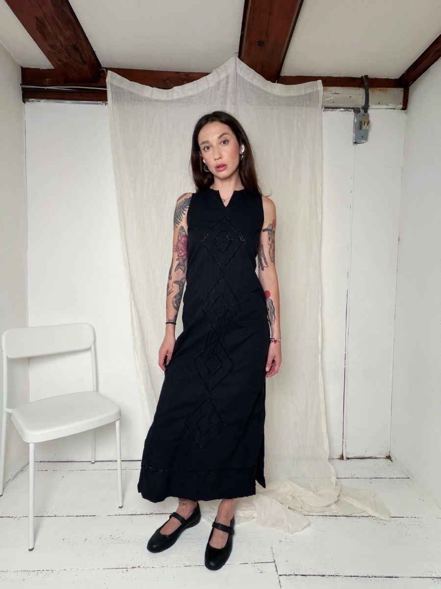 Vestiti: Black sleeveless dress, Impulse, size S, good condition – Usato da Knonau venduto da Grapesvintage