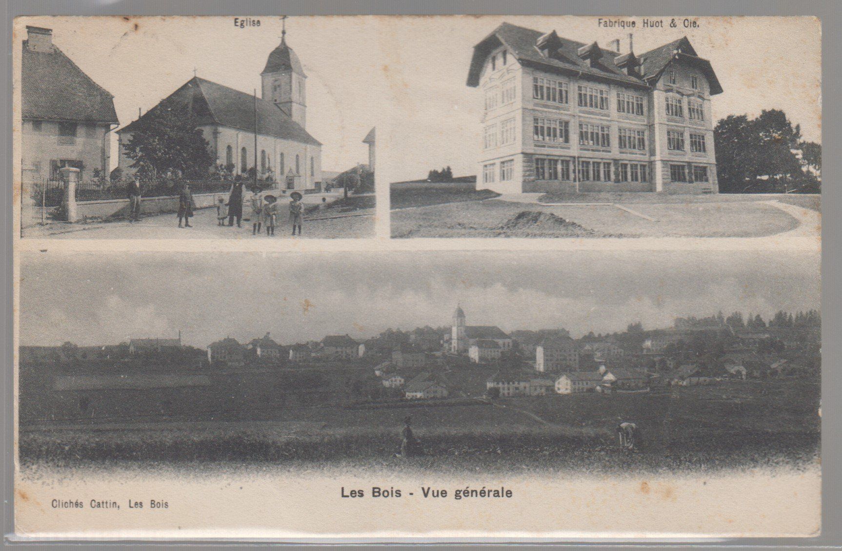 Cartes postales: Les bois vue générale circulé 1908 – D'occasion à Boécourt par Denteles66