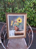 Sonnenblumen Straus. Bild (Rahmen 42,5cmx54,5cm)