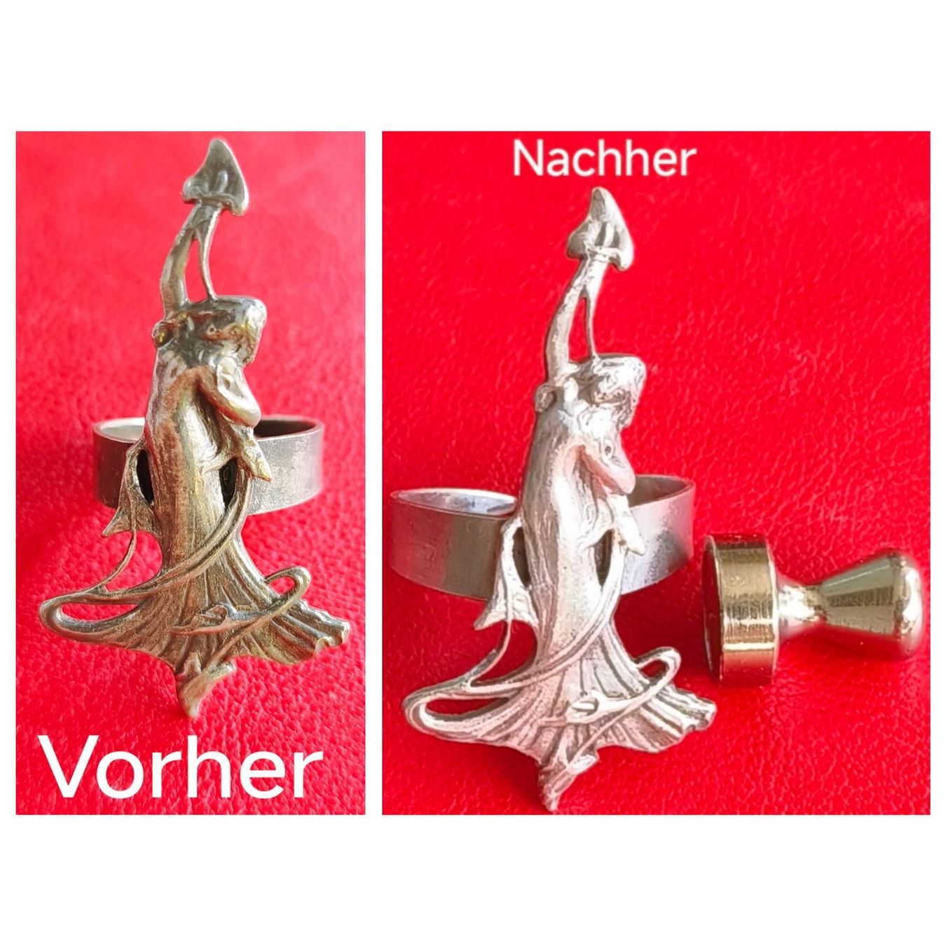 Anelli: Statement Ring Jugendstilmotiv Band Silber – Usato da Zürich venduto da Tanteemma369 3