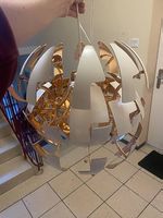 Ikea ps lampe weiss kupfer