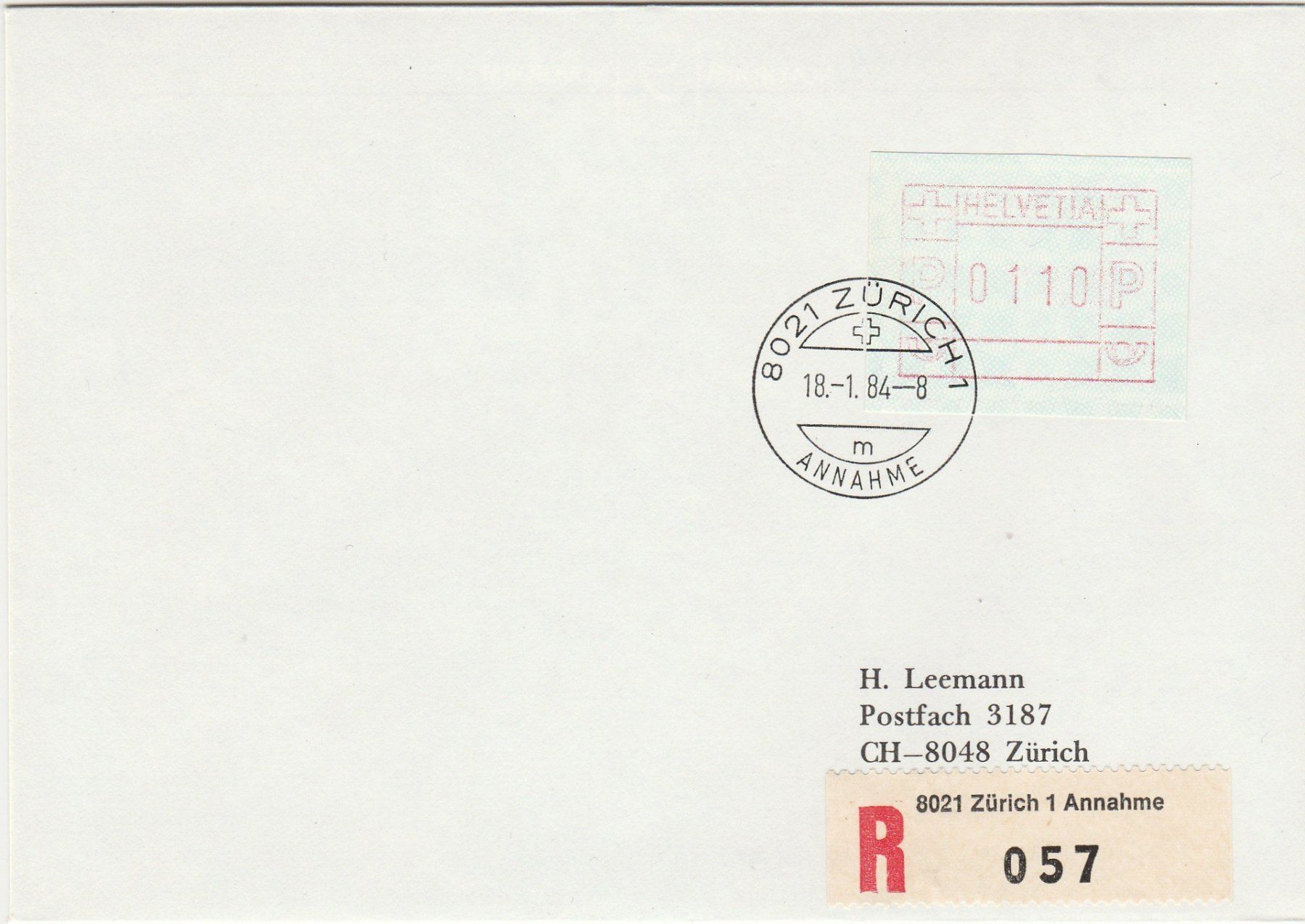 Alle Briefmarken: Nr. 5IIIb auf R -  FDC – Gebraucht aus Oberglatt ZH von Wiedmi6