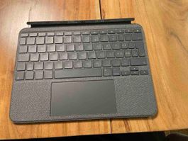 Logitech Combo Touch Tastatur iPad grau