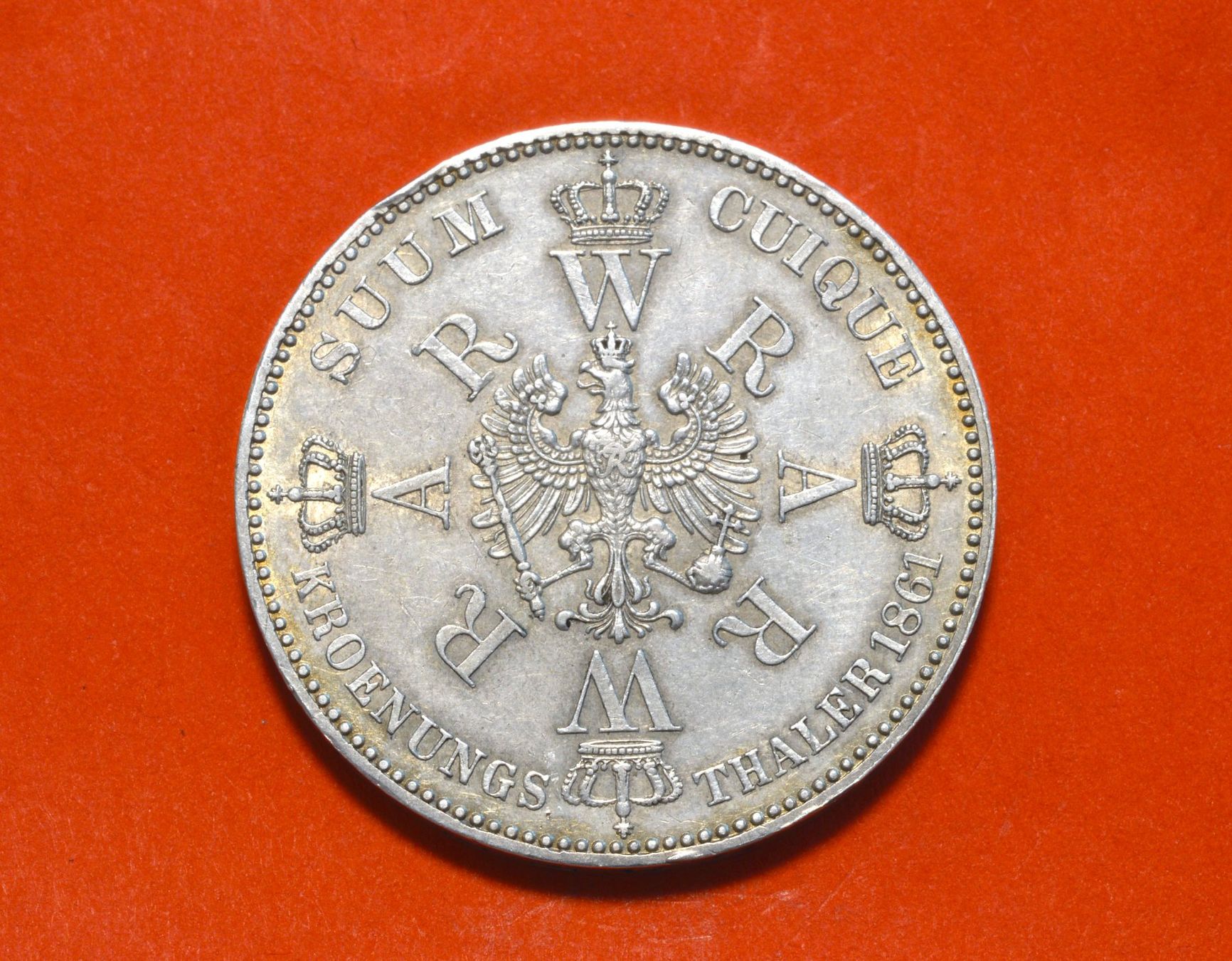 Alle Münzen: 1 Krönungstaler Silber 1861 – Gebraucht aus Oberglatt ZH von dil_85sh 3
