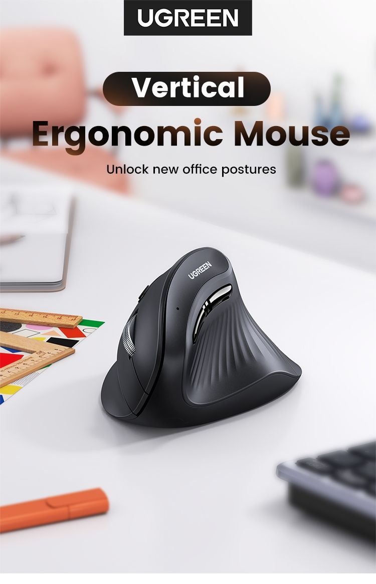 Mouse: UGREEN Vertikale Ergonomische Maus, Bluetooth, 4000DPI – Nuovo e nell'imballaggio originale da Romanshorn venduto da pfimex 1