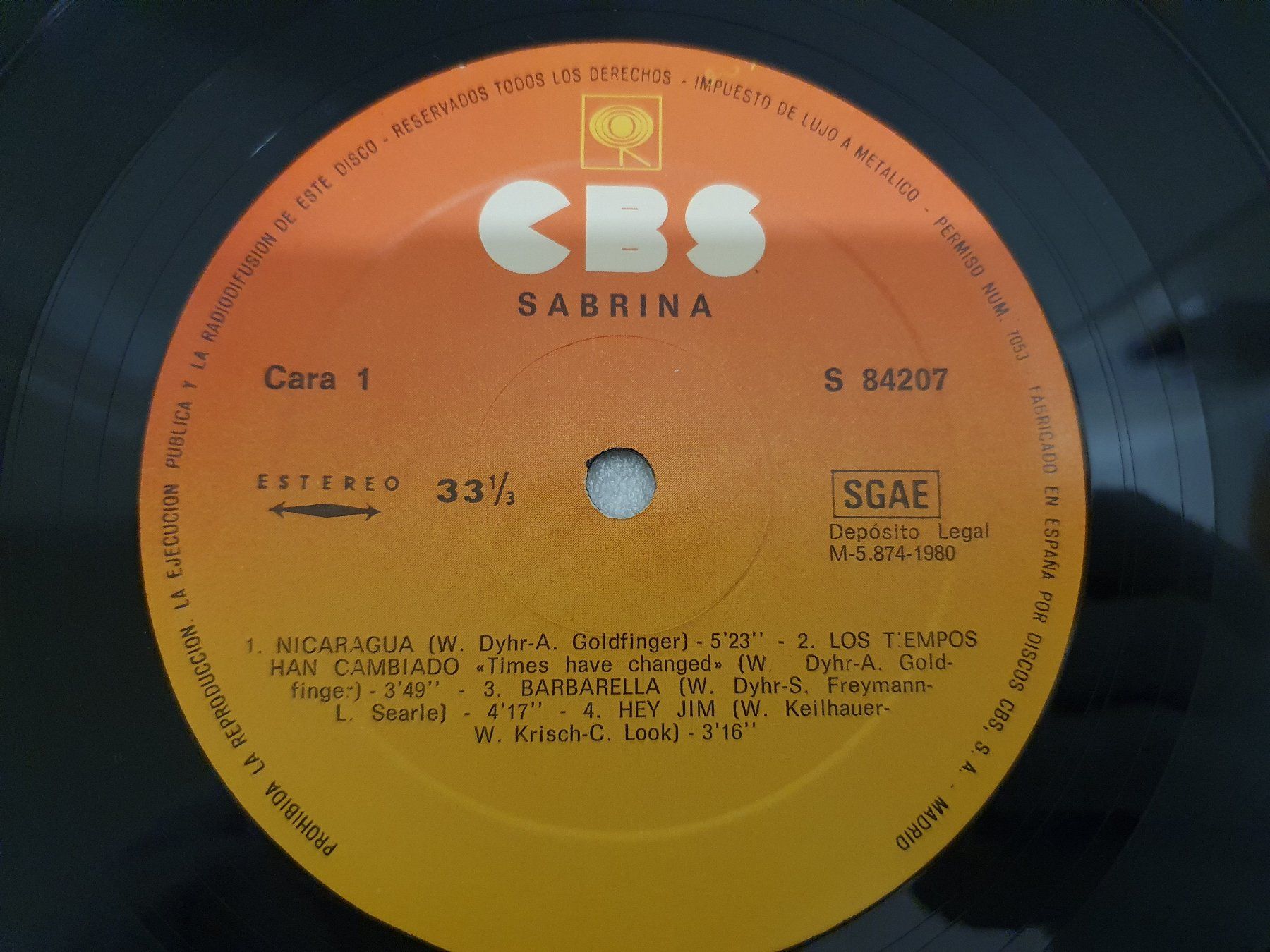 Schallplatten: Sabrina – Sabrina – Gebraucht aus Uster von Vinyl-Leidenschaft 3