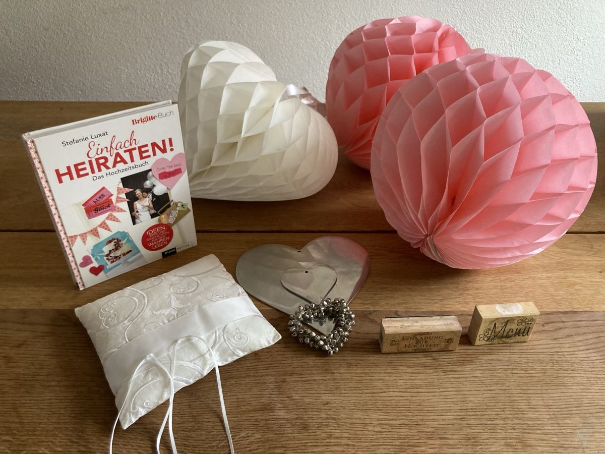 Alle Dekorationen: Hochzeitsdeko und Ringkissen – Gebraucht aus Romanshorn von Mainzel82