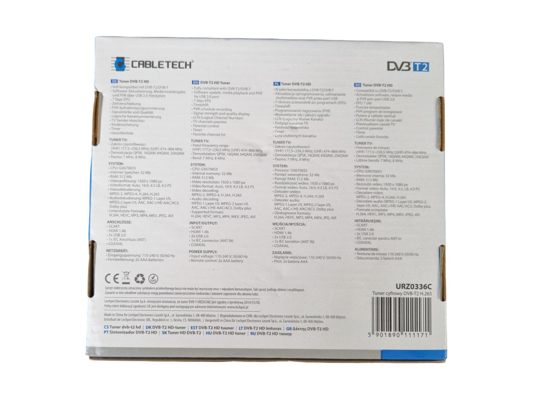 Récepteurs: CABLETECH Tuner DVB-T2 HD – Neuf (Voir description) à Wangen b. Olten par Restwert_Wangen 6