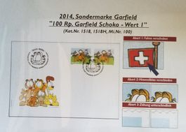 K11) 1518,H, 3 Abarten auf Brief,  Befund Müller