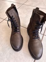 VARESE Damenschuhe Stiefel Gr 38 Khaki Leder neuwertig CHF