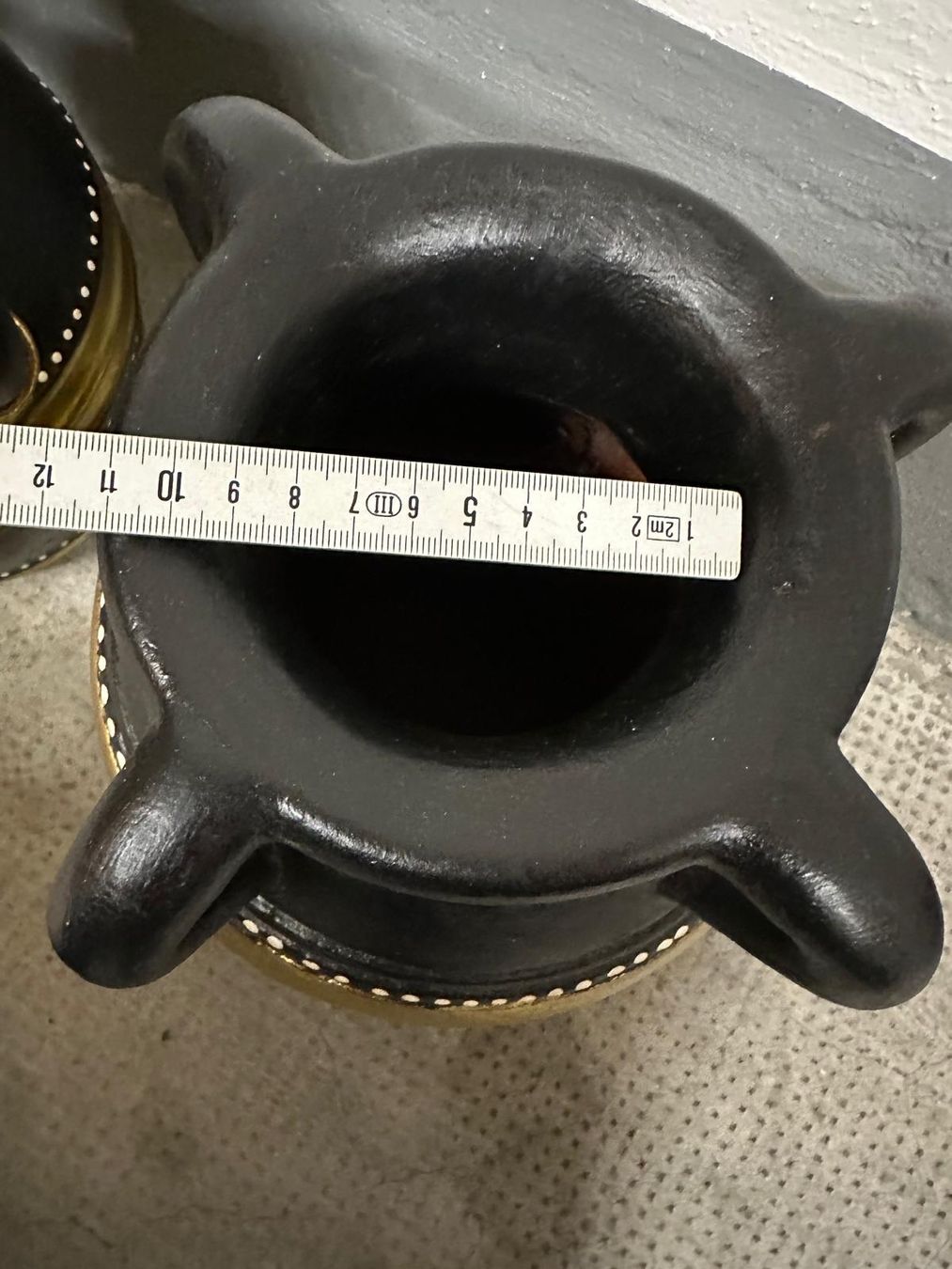Töpfe: Set mit 3 Töpfen / Gold Schwarz / Ton – Gebraucht aus Gipf-Oberfrick von nobi97 8