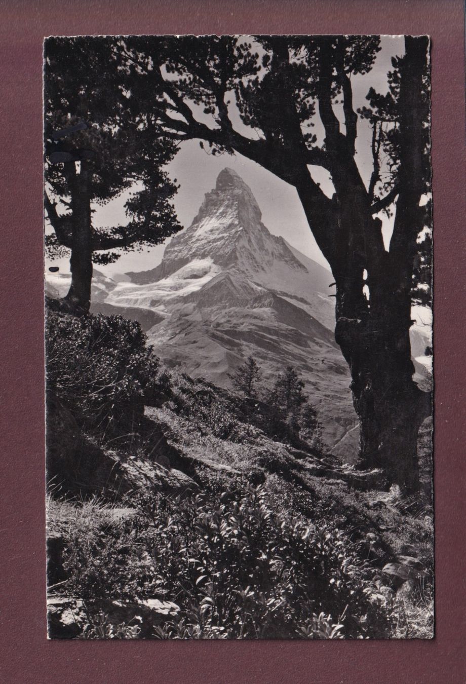 Cartoline postali: MATTERHORN - CERVIN - 1947 – Usato da Pully venduto da nicecards