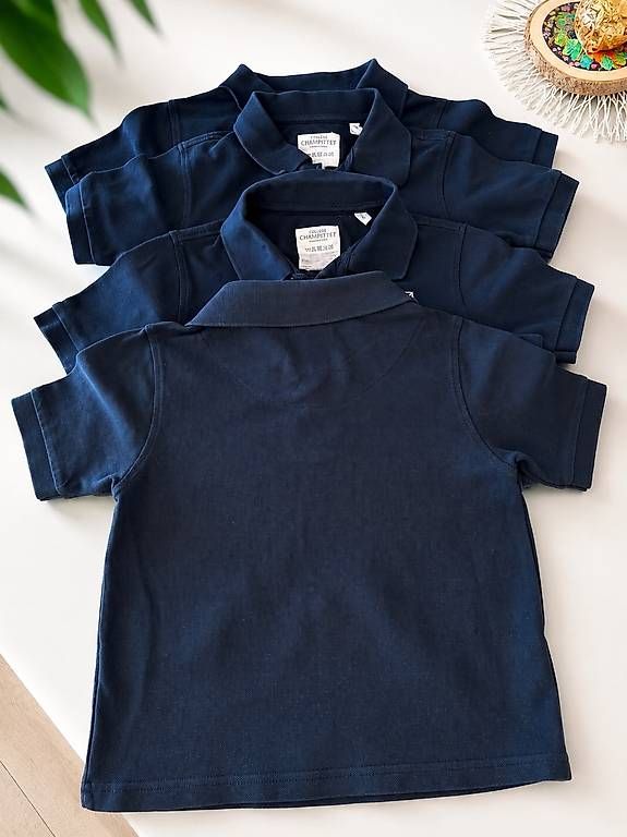 Camicie, Top & T-shirt: Polos Champittet école privé Suisse 5-6 ans  – Usato da Le Mont-sur-Lausanne venduto da swisssail 1