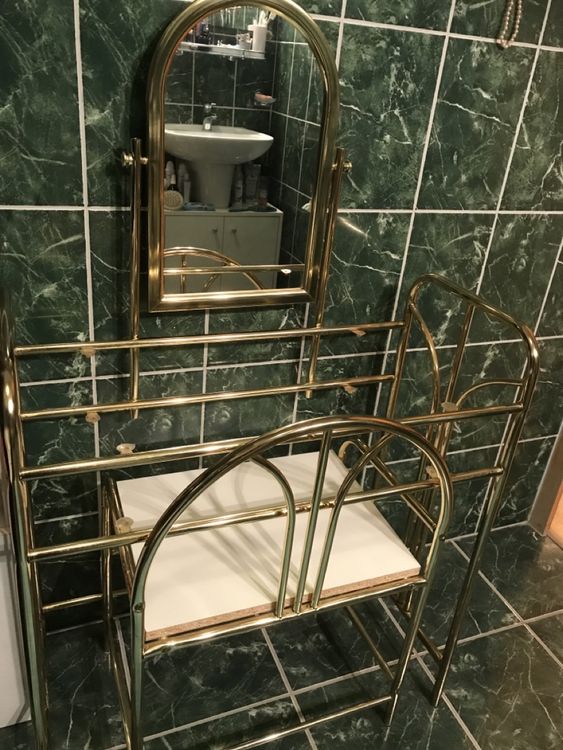 Schminktisch Mit Spiegel & Stuhl - Bluetooth, LED Licht, 80cm Weiß