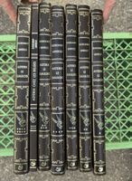 Lot de 7 livres Astérix reliure cuir état correct