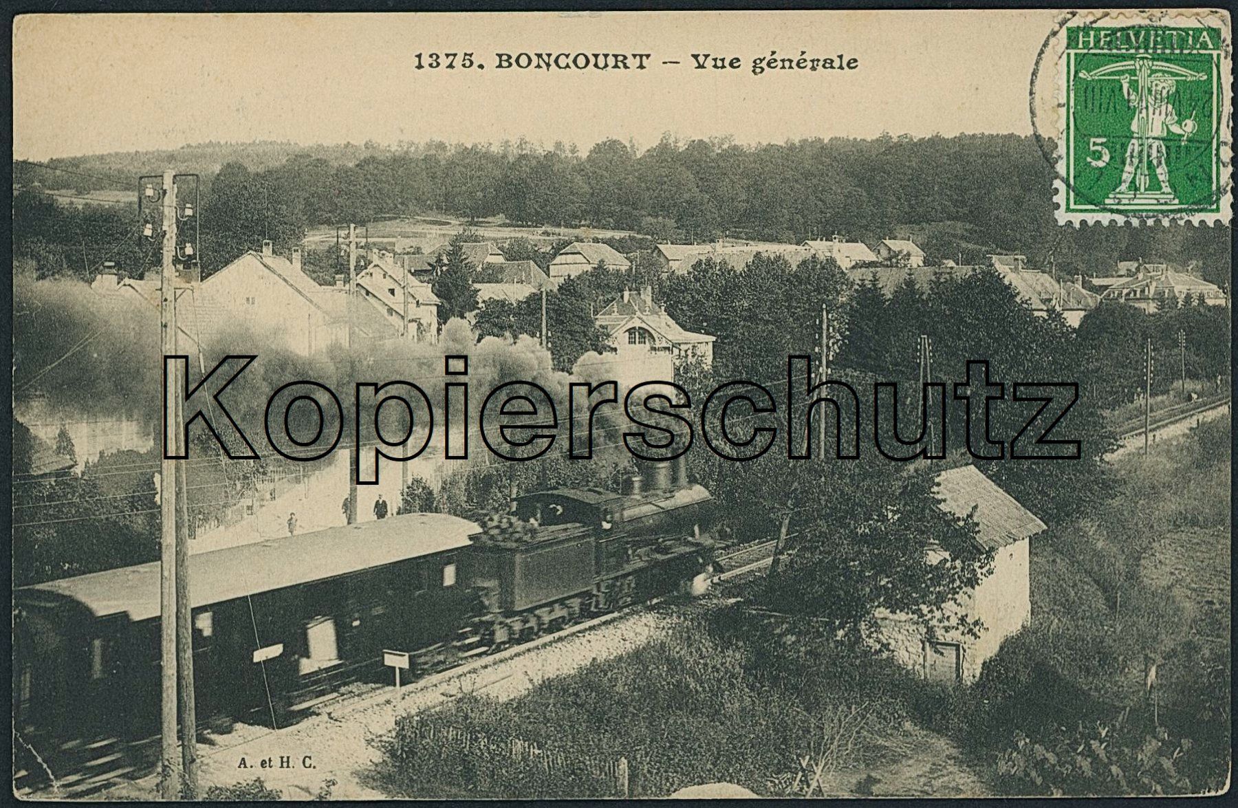 Cartoline postali: JU Boncourt - Bahn – Usato da Schindellegi venduto da leecollect