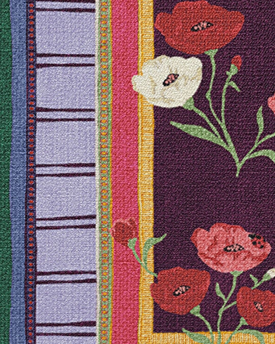 Tappeti: Flachgewebter Teppich Ambroeus Royal Plum von Iris Apfe – Nuovo (secondo la descrizione) da Otelfingen venduto da Yvonne_Outlet 1