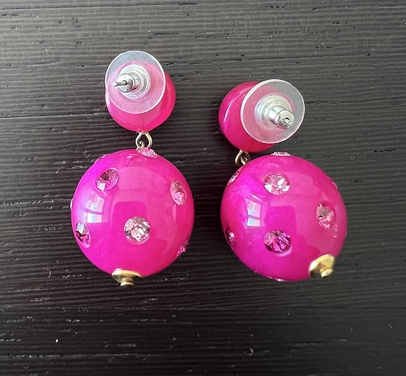Orecchini pendenti & Orecchini a lobo: Kugelohrring pink – Usato da Schaan venduto da par_7ggh 1