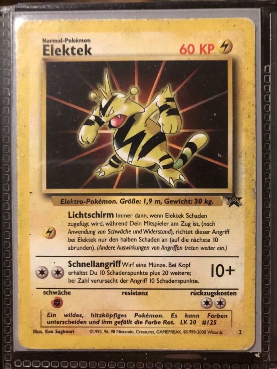 Pokémon Carte collezionabili: Pokemon Karte Elektek MINT 1. Edition! – Usato da Biel/Bienne venduto da pab_ty7p