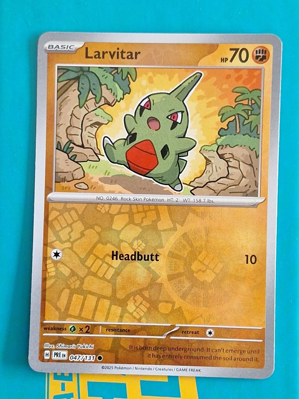 Pokémon Carte collezionabili: Larvitar - Reverse Holo - Prismatic Evolution #1.6 – Usato da Altstätten SG venduto da GGsGameshop