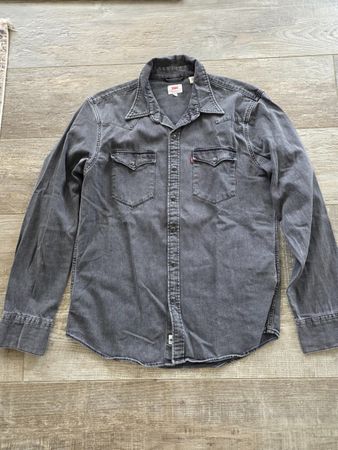 Levi's Western Jeanshemd M Black Denim