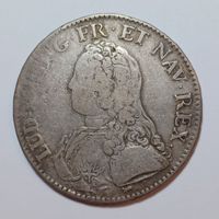 1 Ecu 1729 (A, Paris) Ludwig XV. Frankreich