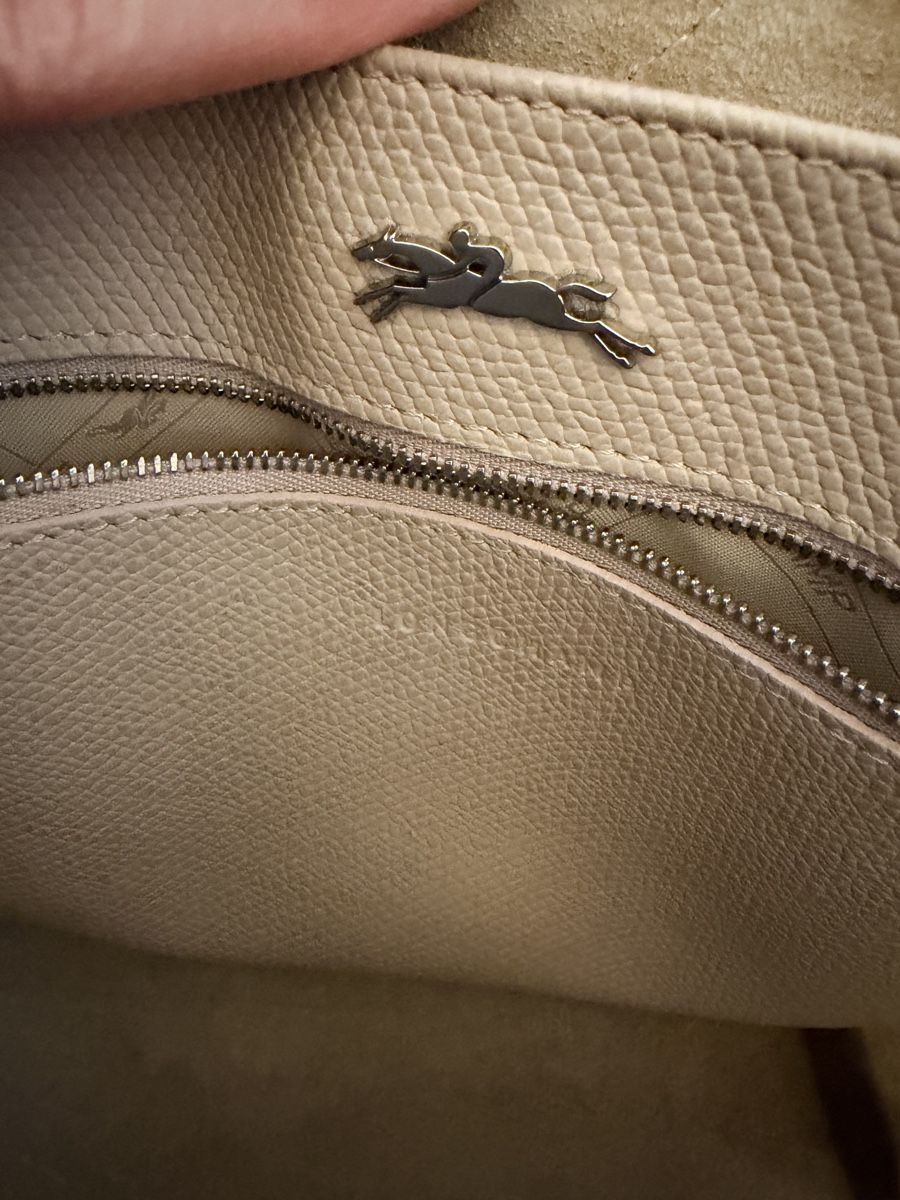 Longchamp Borse da donna: Grand sac Longchamp rose pale/ gris – Usato da Lausanne venduto da Meganelausanne 4