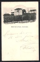 AK Auvernier, Hotel de la Gare, 1904