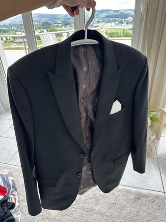 Handgeschneiderter Sakko in schwarz