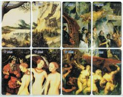 8 Telefonkarten China 2 Puzzles Kunst Altdorfer und Rubens