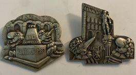 Schaffhauser Fasnachtsplaketten, 1984 & 1987, Raritäten!