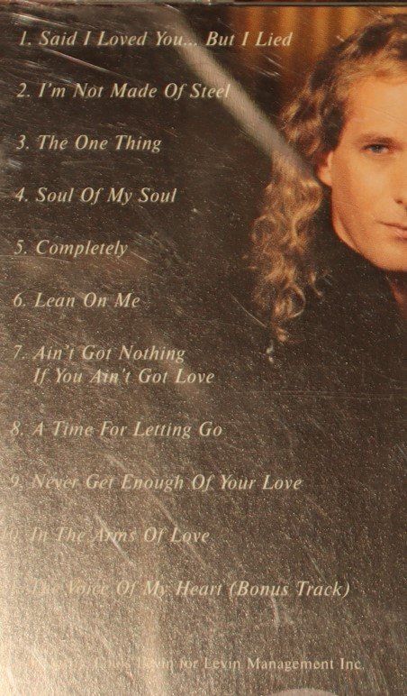 CD: Michael Bolton – The One Thing – Usato da Luzern venduto da CONTENTI 3