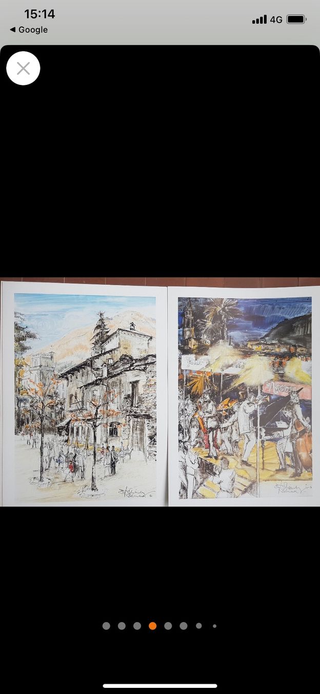Grafica & Litografie: Kunstdrucke - Ascona 8 Stück – Nuovo e nell'imballaggio originale da Breil/Brigels venduto da Bergziege7165 5
