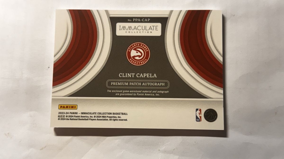 Panini Carte collezionabili: 2024 Panini Immaculate Clint Capela Oncard PatchAuto/ 10 – Nuovo (secondo la descrizione) da Baar venduto da sp7ni 1