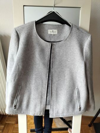 Veste courte grise TOM TAILOR XXL