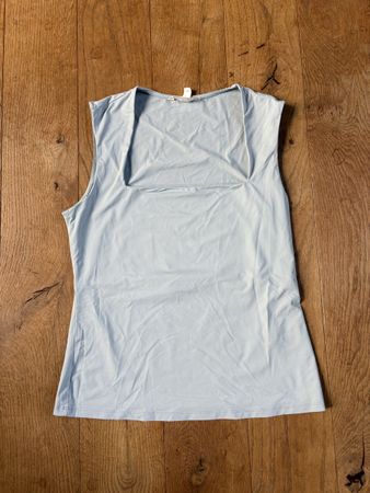 H&M Top ärmellos hellblau Grösse M
