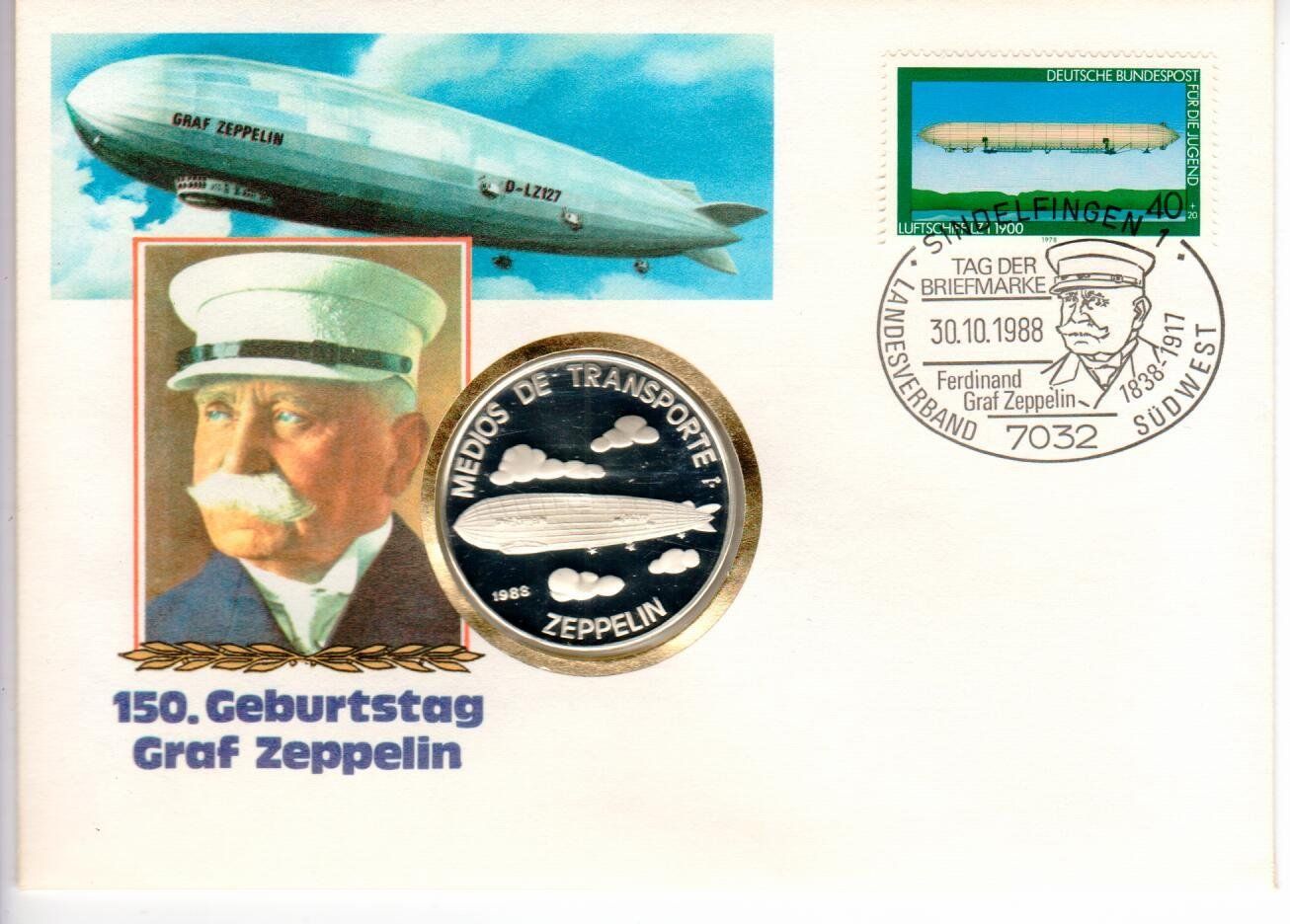 Tutti le monete: Münzbrief, Graf Zeppelin 0,999 – Usato da Wolhusen venduto da Curver9