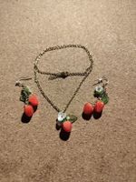 Cottagecore: Erdbeer Schmuck - Set