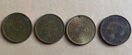 Pièce Hong Kong 50 cents différentes années