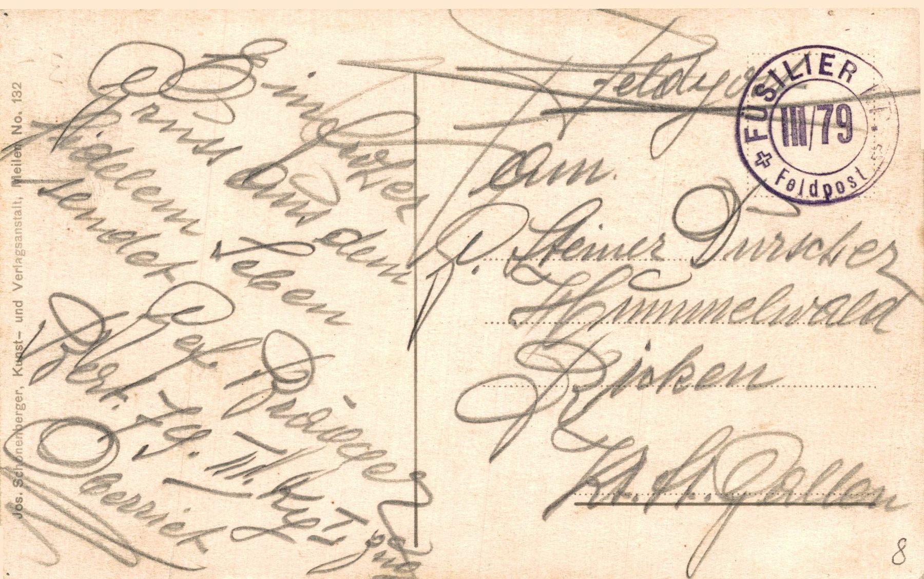 Cartoline postali: erschöpfte Soldaten beim Marschieren – Usato da Bronschhofen venduto da Astore 1