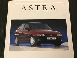 Opel Astra Verkaufsprospekt 12 Seiten Juli 1991