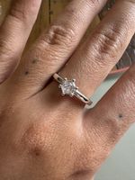 Silberring 925 mit Zirkonia, Grösse 8