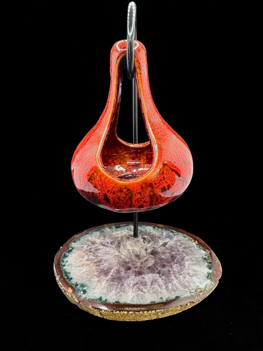 Minerali & Pietre curative: Duftlampe auf Achatplatte Nr. 2 – Nuovo e nell'imballaggio originale da Amden venduto da Energiearbeit.Laib 1