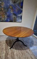 Nussbaum Beizentisch 120cm mit Gussfuss