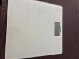 Personenwaage Durabase Glas weiss gebraucht Zustand