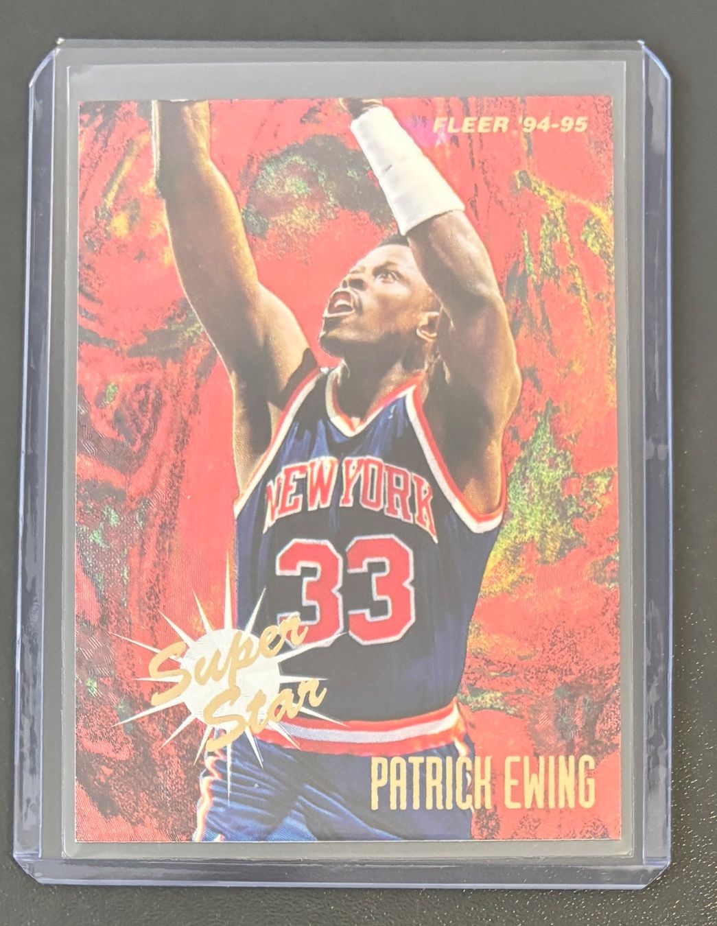 Cartoline: NBA Patrick Ewing 1994-95 Fleer Superstar Insert Card Knicks – Nuovo (secondo la descrizione) da Muri b. Bern venduto da winningloser